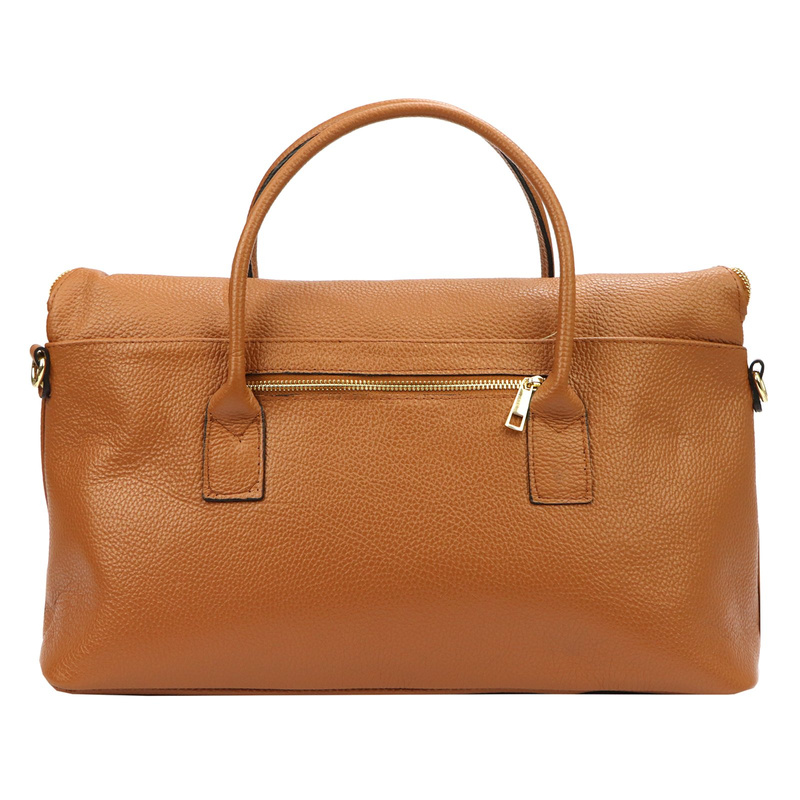 Gregorio Duża torebka damska do ręki elegancka ze skóry naturalnej