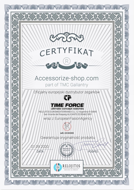 Zegarek TIME FORCE TF2580L-01M. Kwarcowy, Kolor czarny. Kobieta.