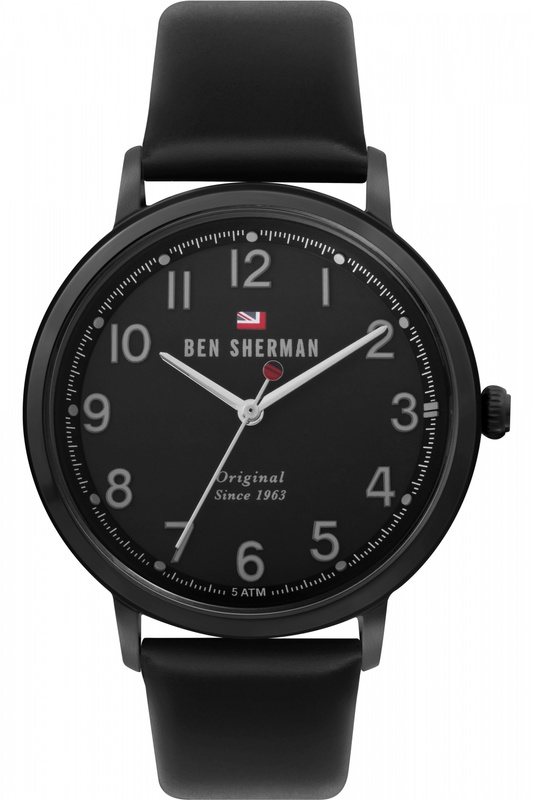 Zegarek BEN SHERMAN WBS113BB. Kwarcowy, Kolor czarny. Mężczyzna.