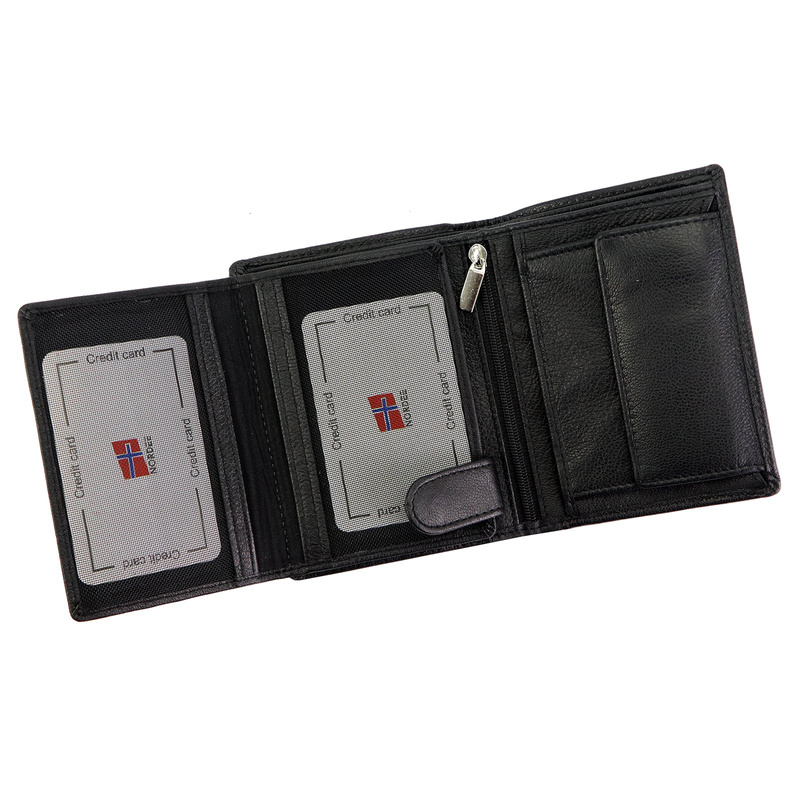 Skórzany męski portfel Nordee SLANGE N4