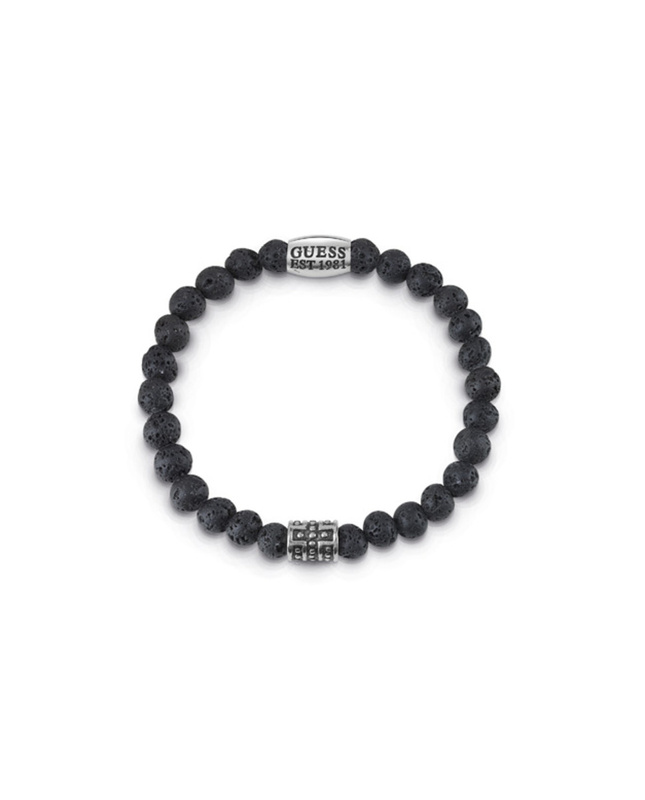 Biżuteria GUESS UMB85019. Bransoletka, Kolor czarny. Mężczyzna.