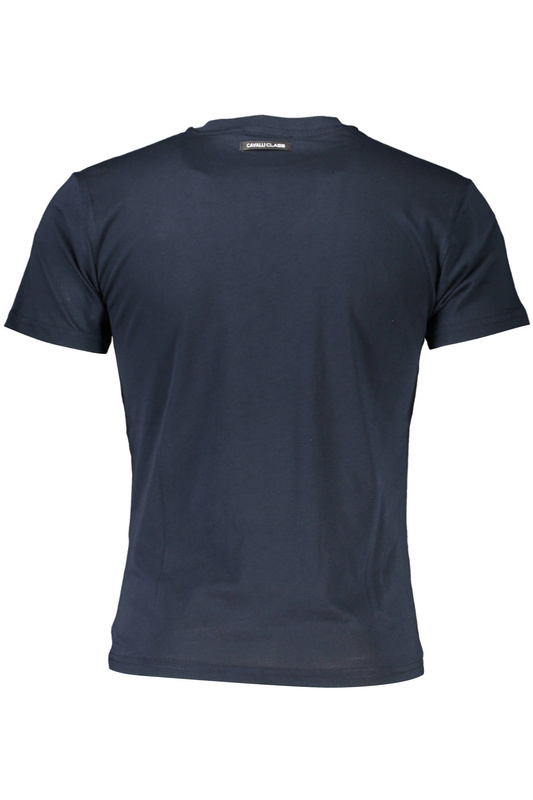 T-SHIRT CAVALLI CLASS Z KRÓTKIM RĘKAWEM MĘSKI NIEBIESKI