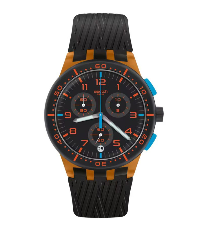 Zegarek SWATCH SUSO401. Kwarcowy, Kolor czarny. Mężczyzna.