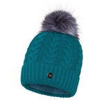 Zimowa czapka damska z pomponem 