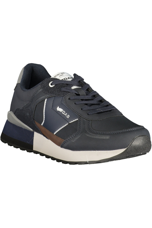 Niebieskie sneakersy męskie GAS Gam 623006 – szare detale