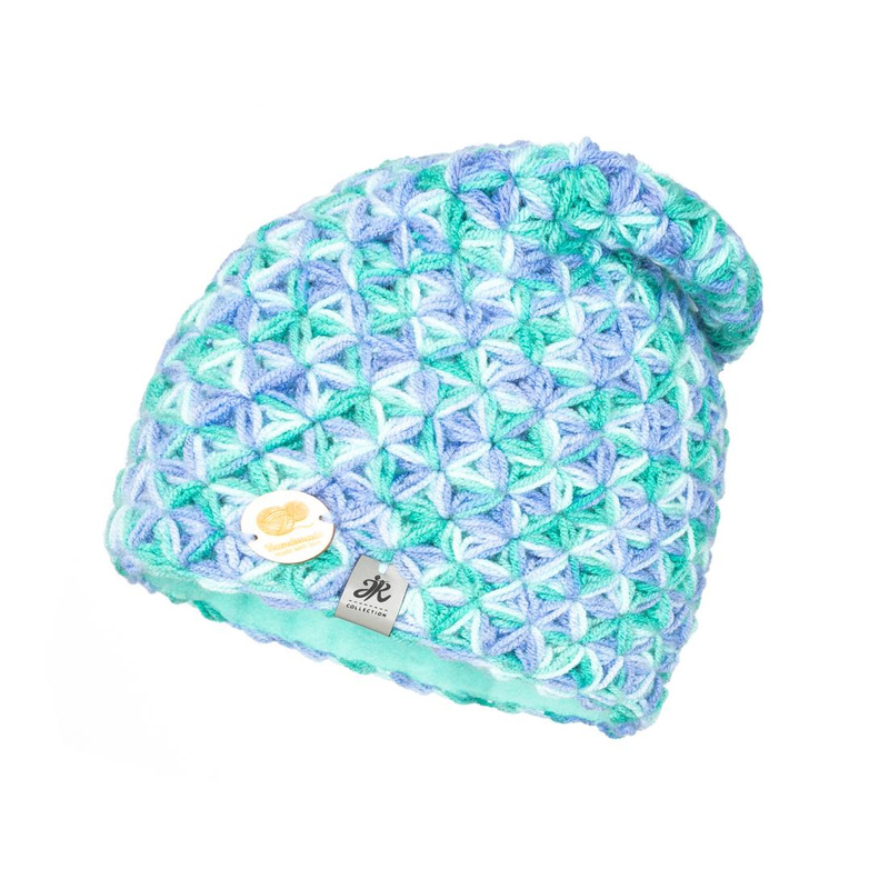 Zimowa ciepła czapka Handmade