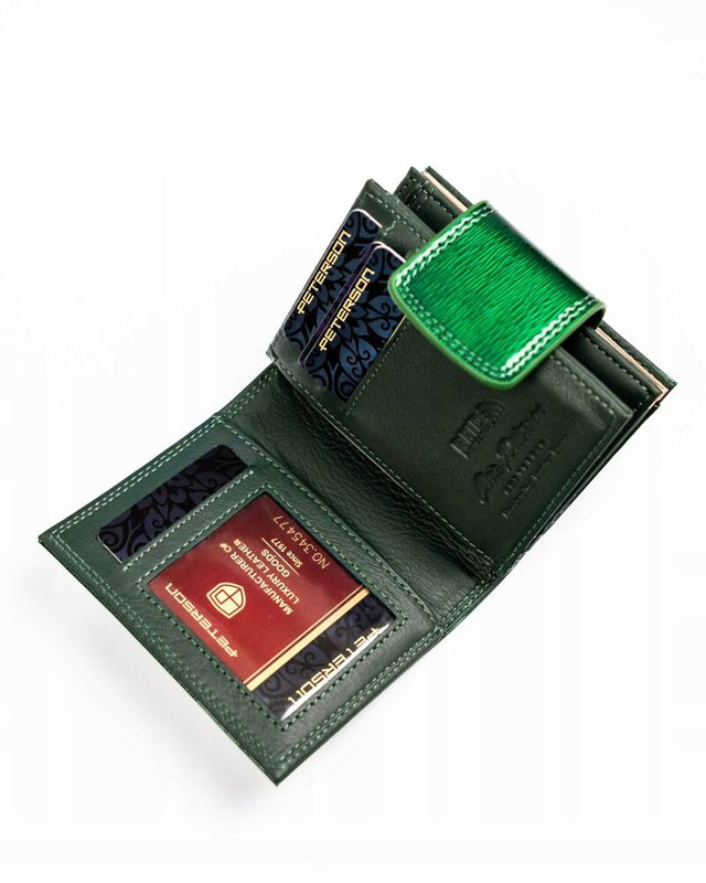 Skórzany damski portfel Peterson PTN 42329-SBR