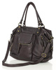Torba biznesowa bowling retro bag skórzana - MARCO MAZZINI ciemny brąz caffe