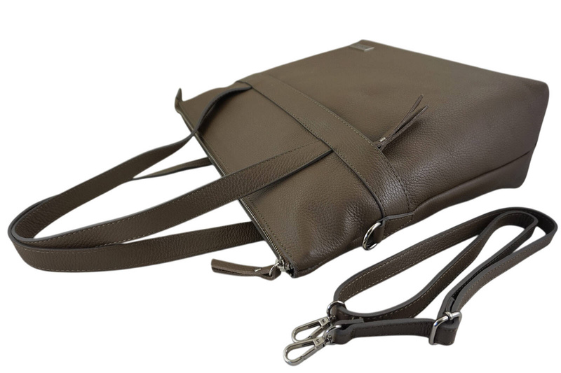 Torebka skórzana shopperbag na ramię Barberini's