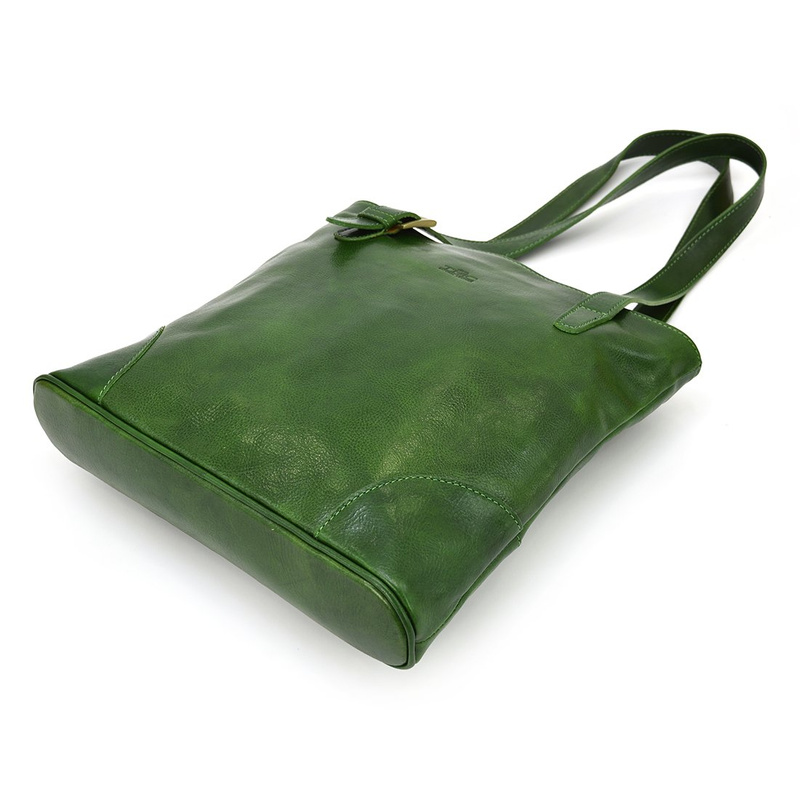 Elegancka duża skórzana shopperbag z organizerem