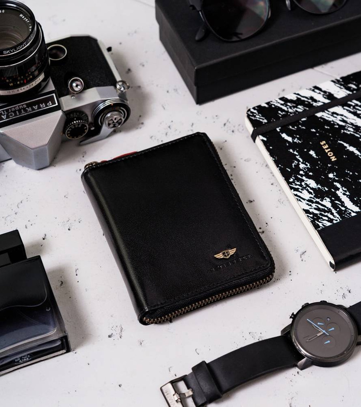 Skórzany męski portfel Peterson PTN 340.02