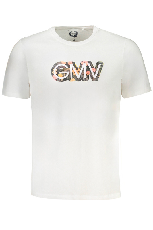 T-SHIRT MĘSKI Z KRÓTKIM RĘKAWEM GIAN MARCO VENTURI BIAŁY