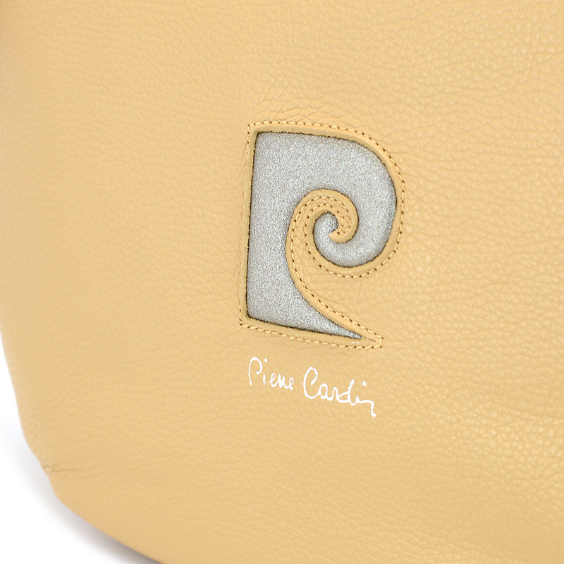 Pierre Cardin damska listonoszka na ramię skóra naturalna pojemna torebka