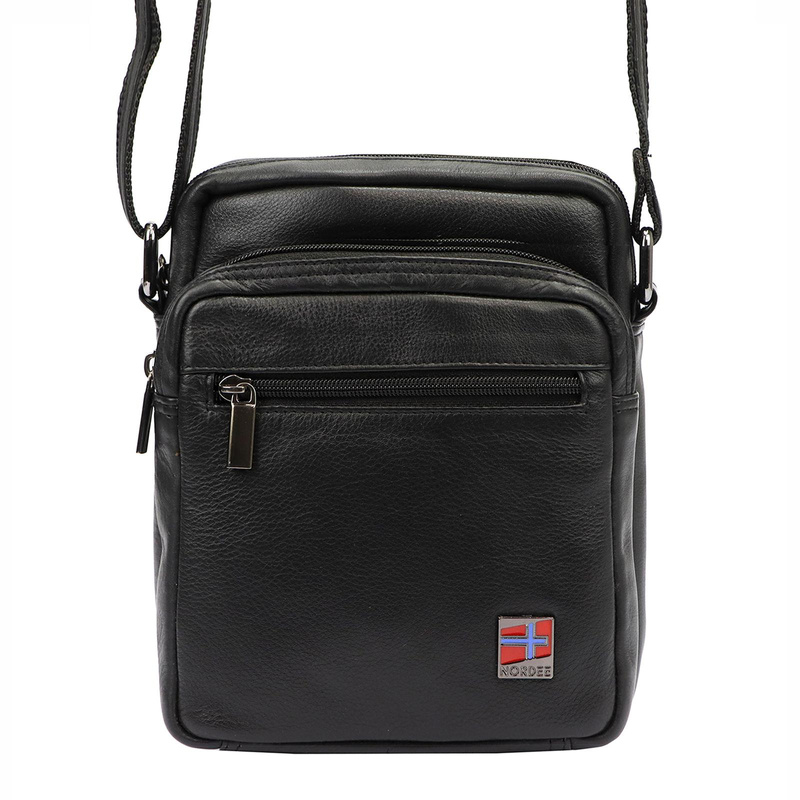 Saszetka męska z naturalnej skóry Nordee MSD-02 GM01 NAPPA