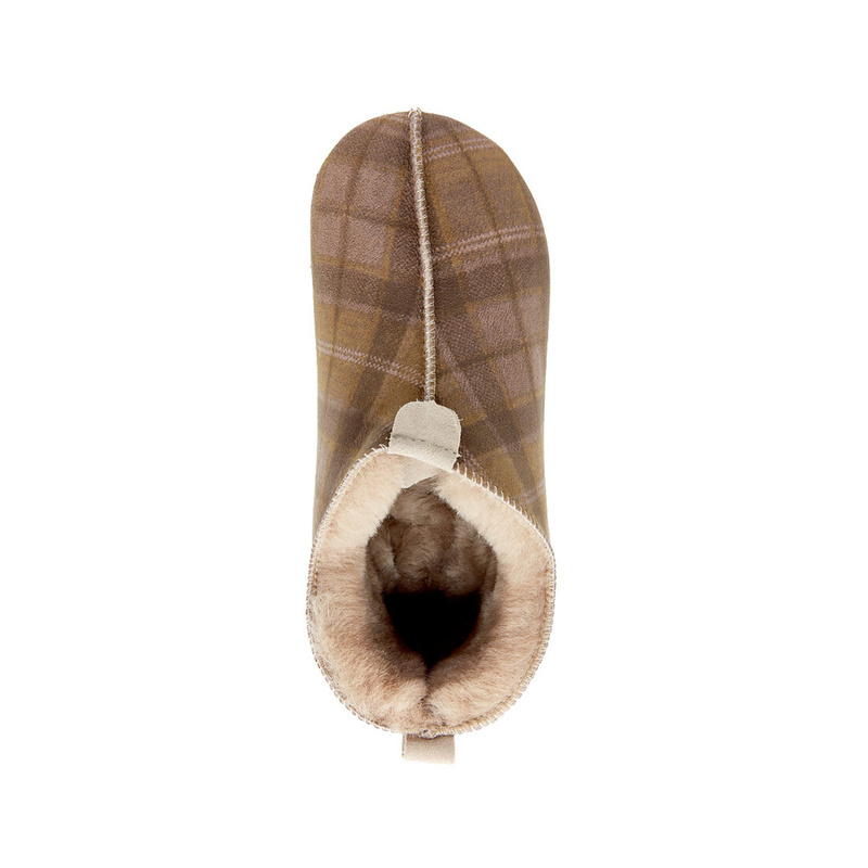 Kapcie męskie OXFORD Tartan beżowe