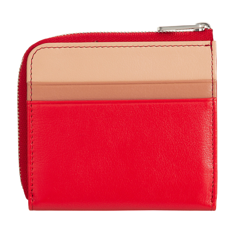 DuDu kompaktowa portmonetka mała skóra naturalna portfel z kieszenią