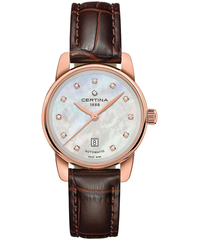 Zegarek CERTINA C001007361160. Automatyczny, Kolor biały. Kobieta.