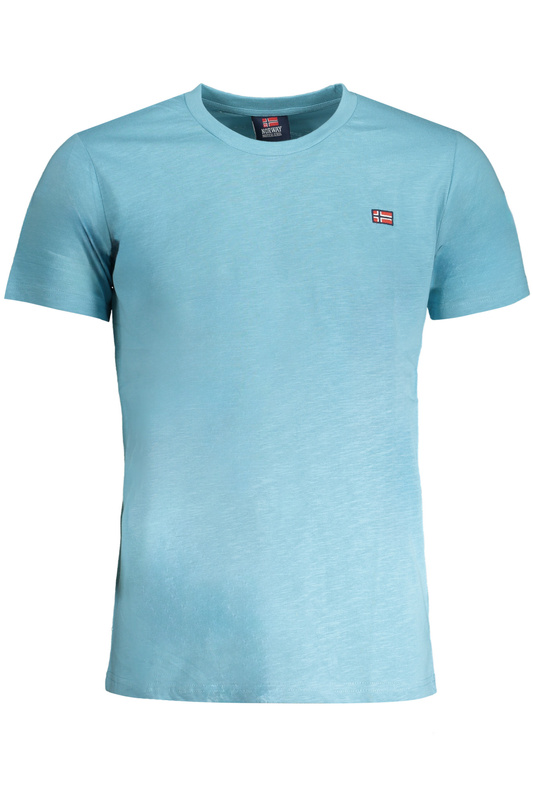 NIEBIESKI T-SHIRT MĘSKI Z KRÓTKIM RĘKAWEM Norway 1963