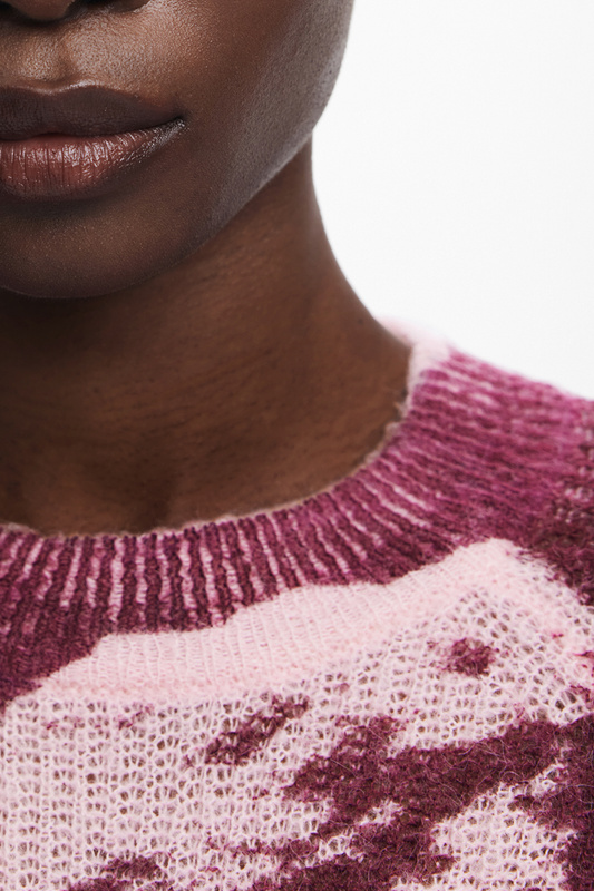 R�owy sweter damski Desigual