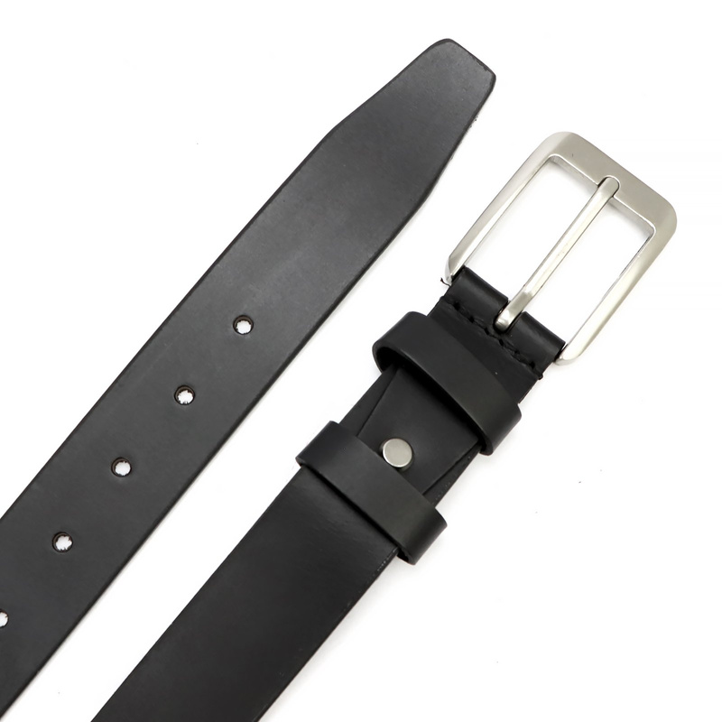 EL FORREST męski pasek do spodni skóra naturalna klasyczna klamra stylowy