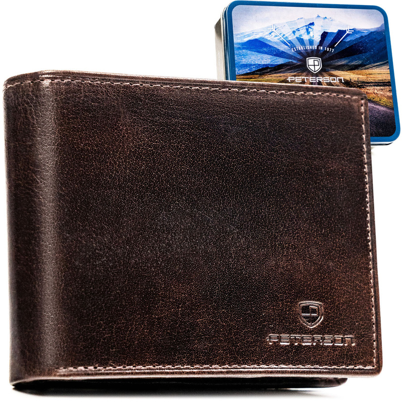 Skórzany męski portfel Peterson PTN N992-BUF