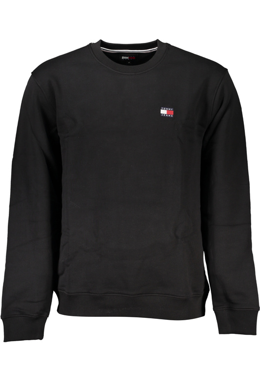 CZARNA BLUZA MĘSKA TOMMY HILFIGER BEZ ZAMKA