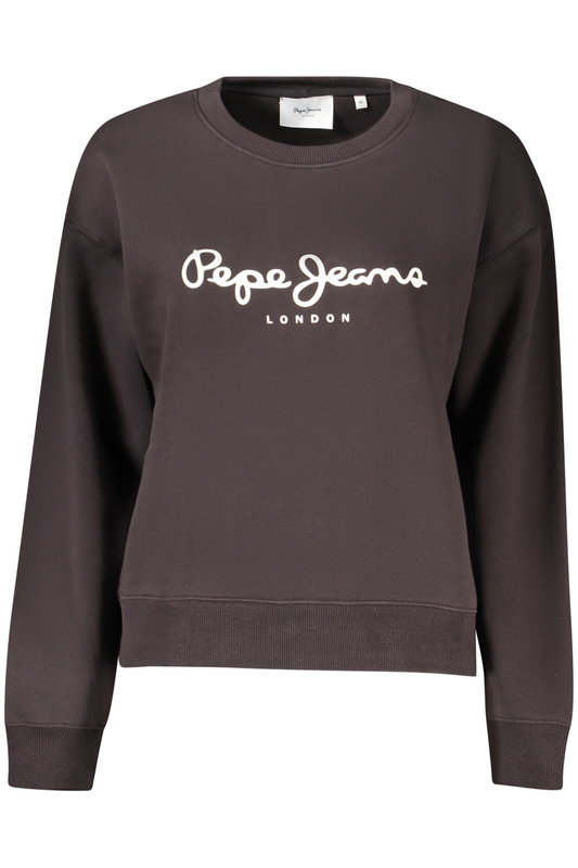 PEPE JEANS CZARNA BLUZA DAMSKA Z ROZPINANYM NA ZAMEK