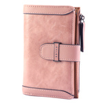 Eslee Duży Portfel Damski Podłużny Pionowy Skóra Eko Na Zatrzask