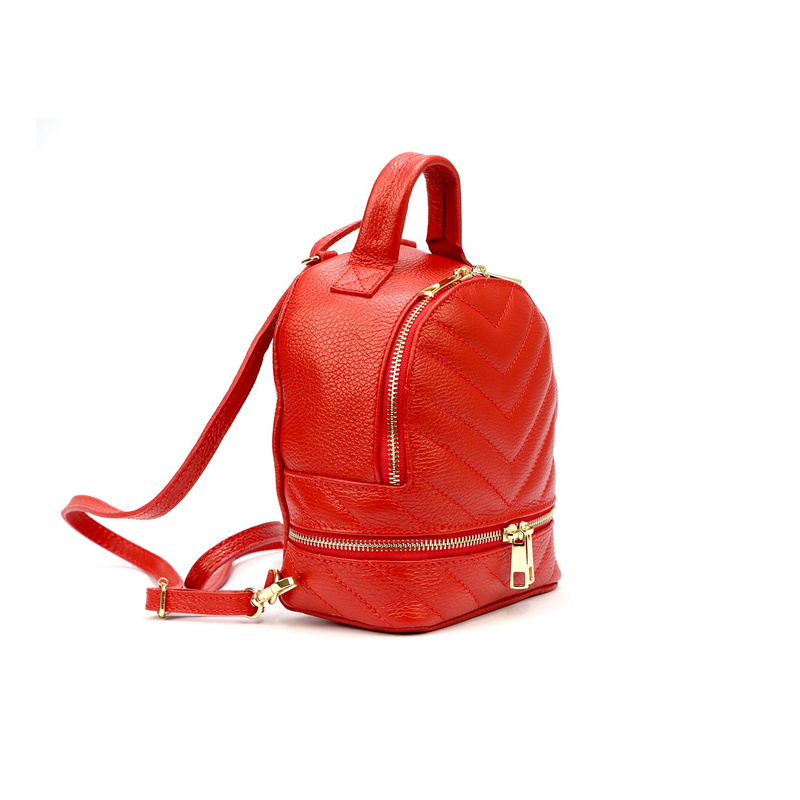 Luka Damski Plecak Skóra naturalna Mały Miejski Kieszeń Pikowanie