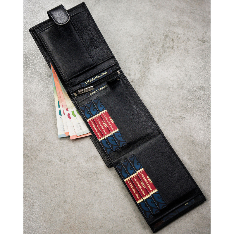 Skórzany męski portfel Peterson PTN N992L-SPDM