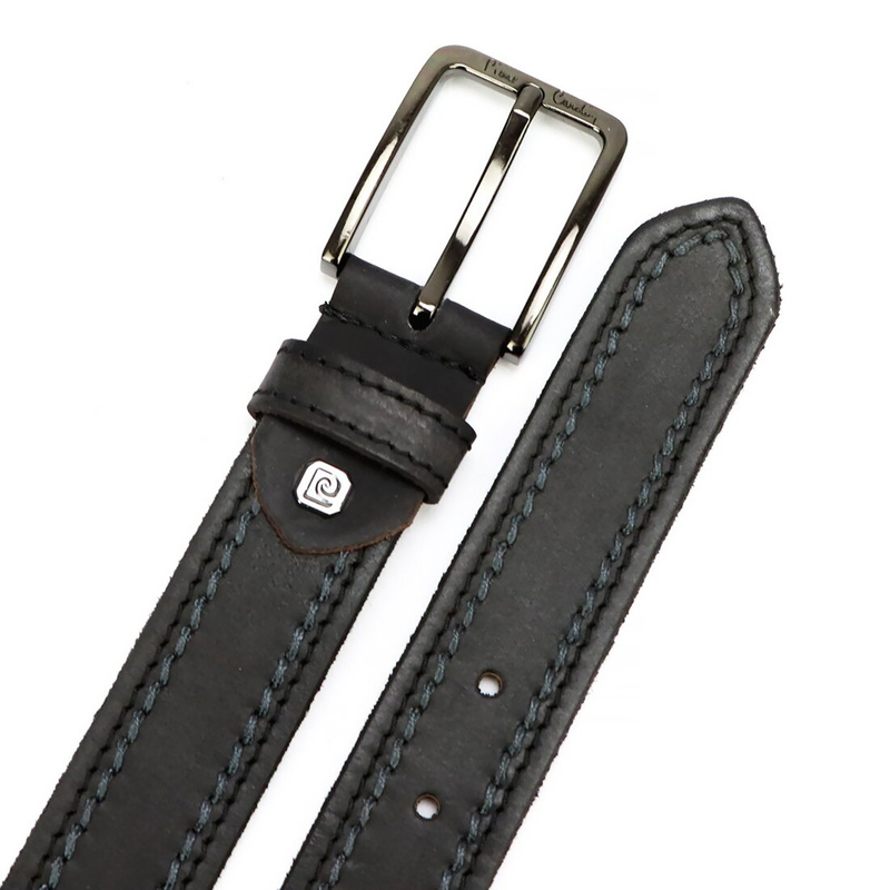 Pierre Cardin pasek do spodni skóra naturalna męski klasyczna klamra