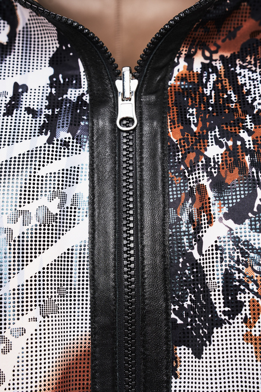 Bukowski Dwustronna damska kurtka skóra naturalna długa z kapturem