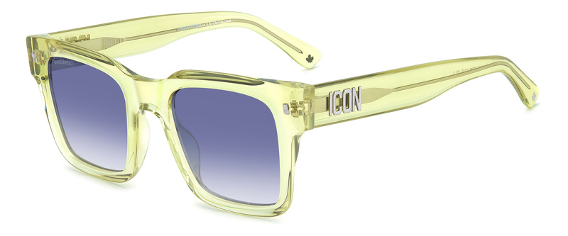 Okulary DSQUARED2 ICON0010S1ED. Okulary przeciwsłoneczne, Kolor zielony. Mężczyzna.