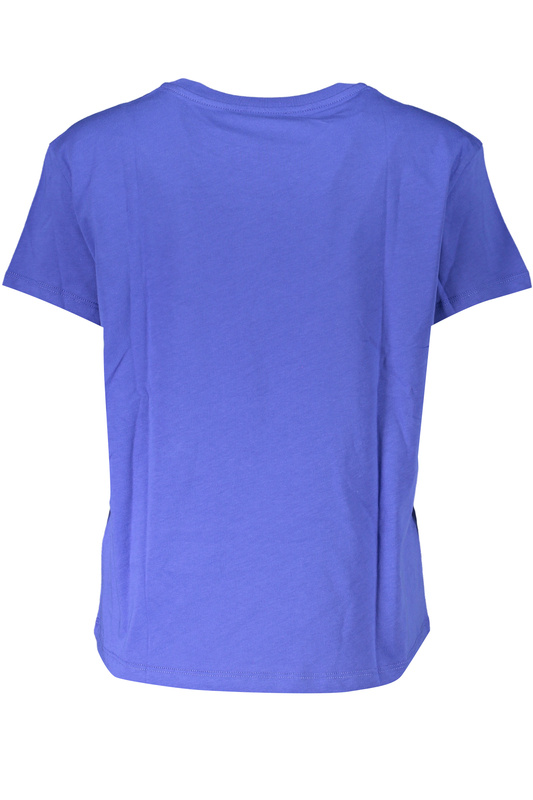 NIEBIESKI T-SHIRT DAMSKI Z KRÓTKIM RĘKAWEM PATRIZIA PEPE