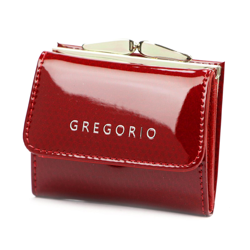 Zgrabna Skórzana mała damska portmonetka Gregorio