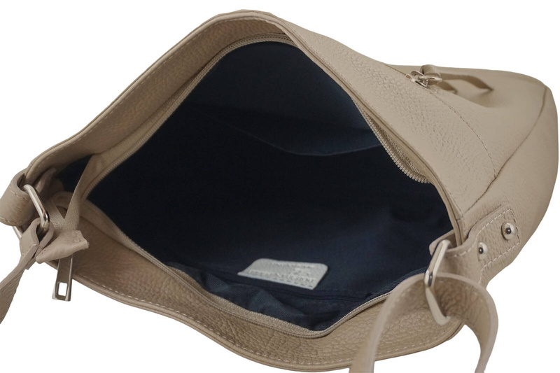 Torebka codzienna skórzana damska - Brązowa jasna