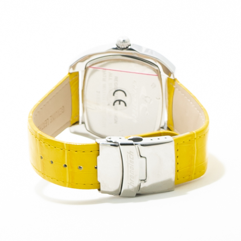 Zegarek CHRONOTECH CT2188M-05. Kwarcowy, Kolor żółty. Unisex.