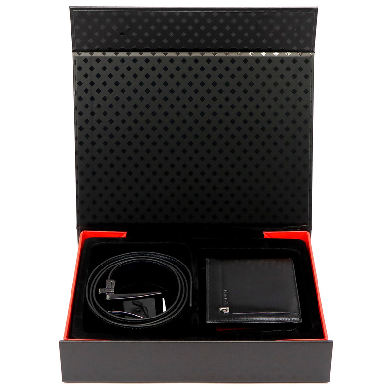 Meski zestaw prezentowy skóra naturalna Pierre Cardin ZG-214-BR