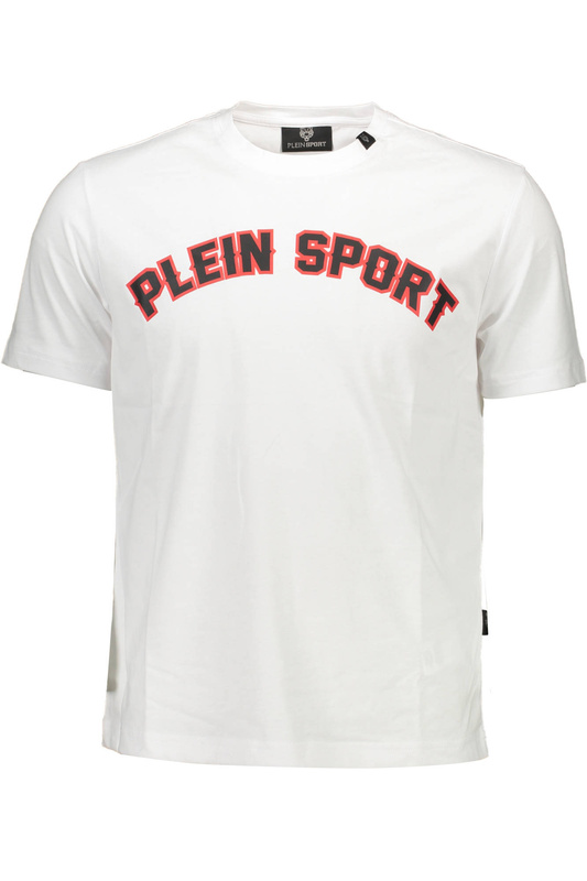T-SHIRT MĘSKI Z KRÓTKIM RĘKAWEM PLEIN SPORT BIAŁY