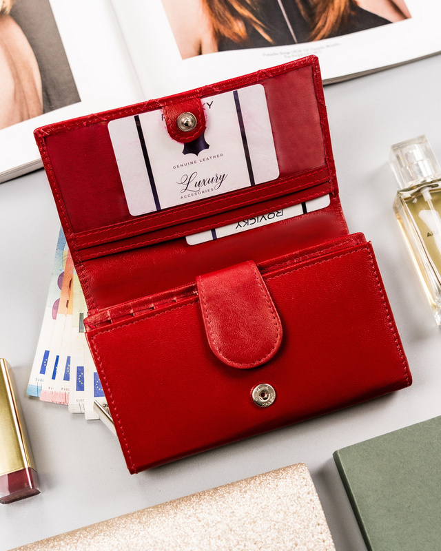 Skórzany damski portfel Rovicky R-RD-21-GCL-Q