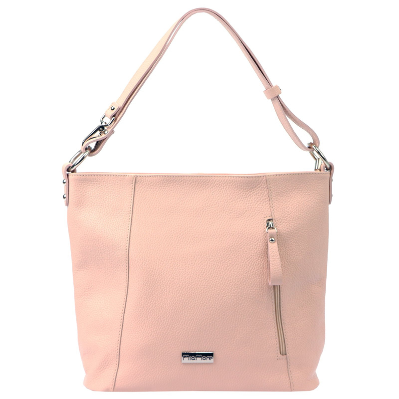 MiaMore damska torebka na ramię shopperbag skórzana z kieszeniami