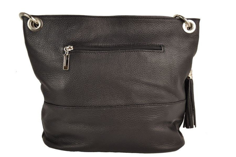 Barberinis - skórzana torebka włoska - Czarna