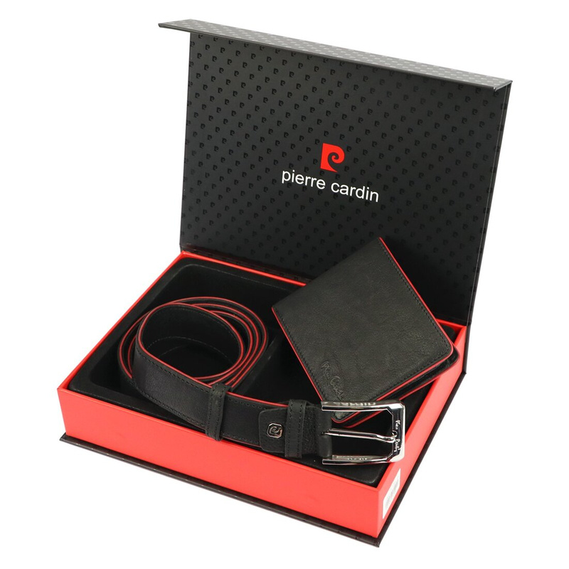 Zestaw portfel i pasek do spodni Pierre Cardin