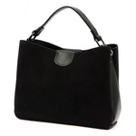 Vera Pelle damska listonoszka skóra naturalna zamsz torebka na ramię