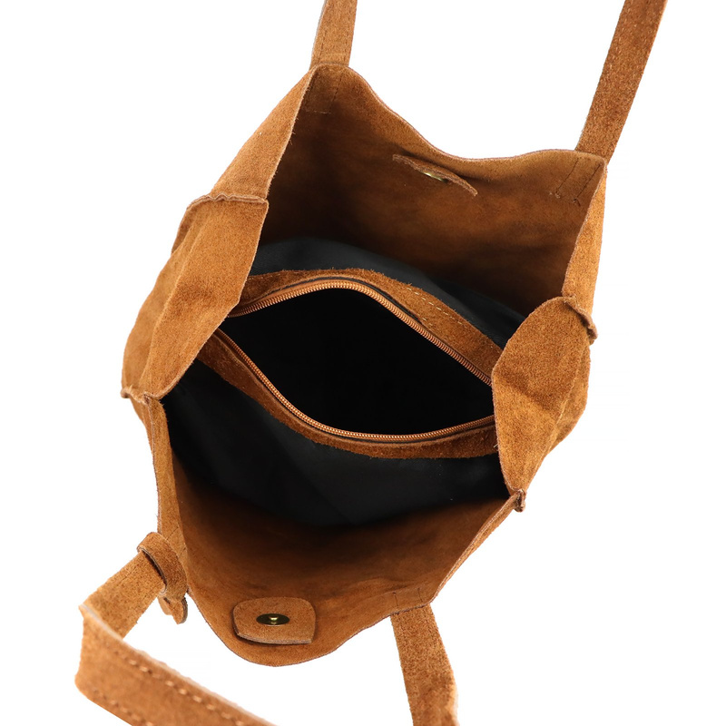 skóra zamsz Damski torebki skórzane Luka 25-041