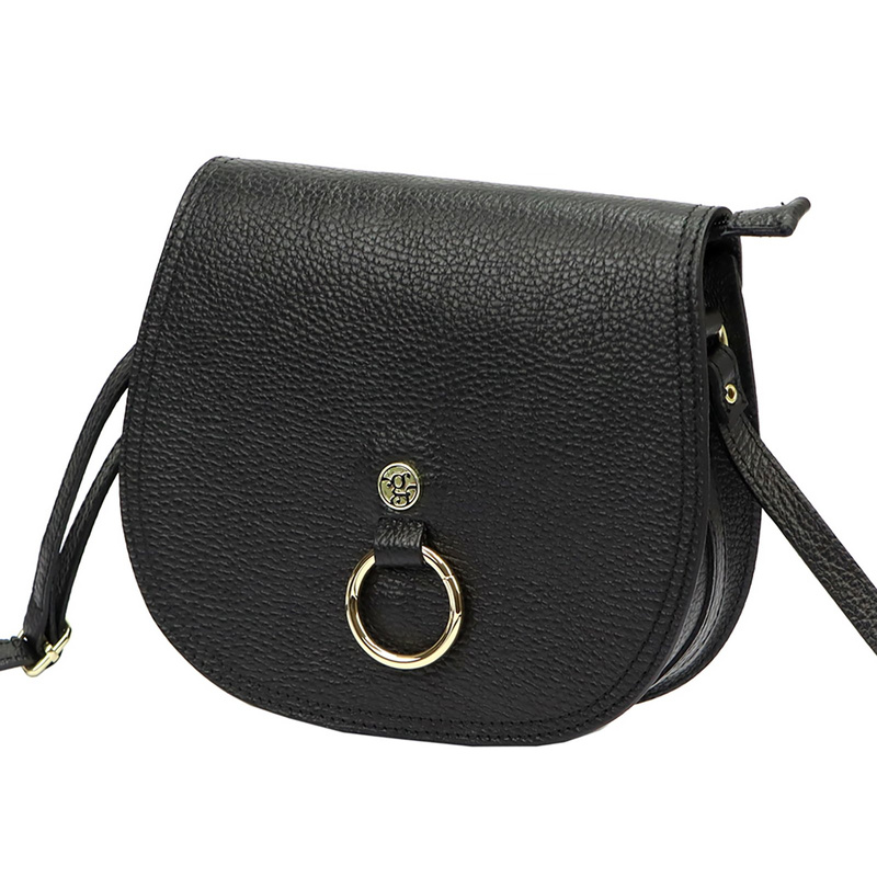 Gregorio skórzana damska listonoszka torebka zamykana klapą na magnes