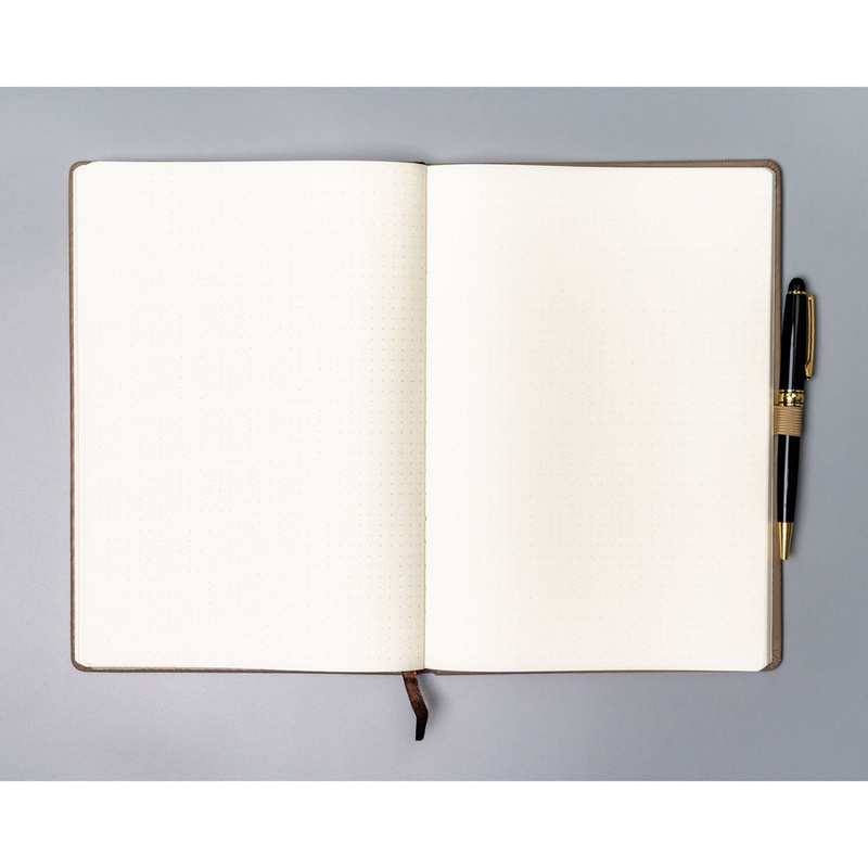 Notes w kolorze khaki zadrukowany w kropki - Peterson