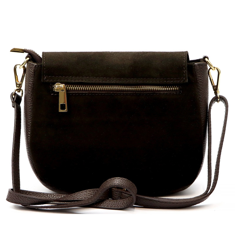 Vera Pelle damska listonoszka skóra naturalna torebka przez ramię z klapą