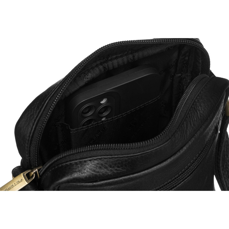 Saszetka męska z naturalnej skóry Peterson PTN 2505840-NDM