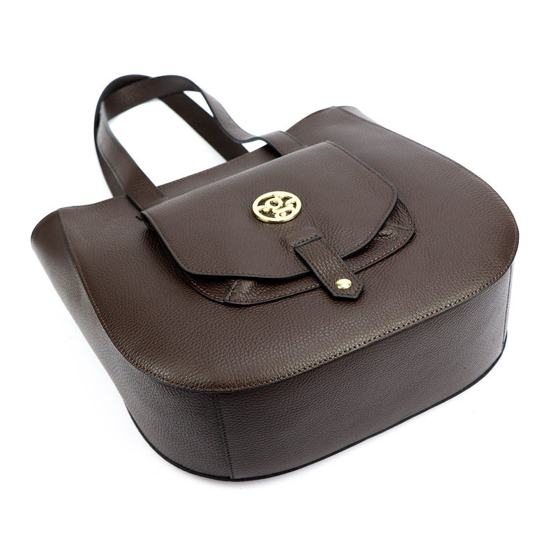 Elegancka Skórzana damska shopperbag torebka na ramię Gregorio z kieszenią